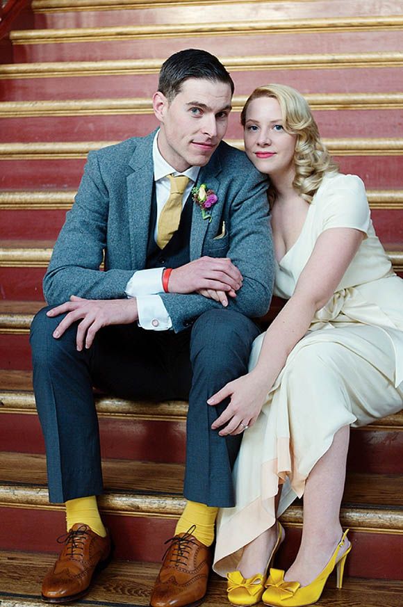 yellow socks, married, couple